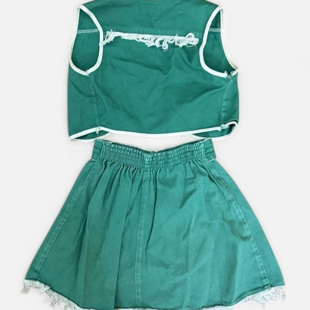 Vintage 1950s Young Texan studded green western outfit - Picture 4 of 5